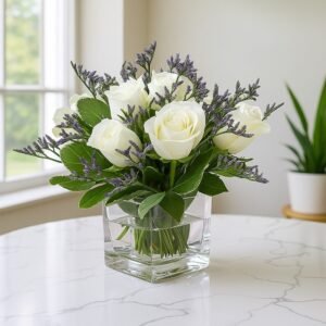Lavender & White Rose Harmony