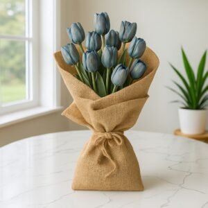 Rustic Grey Tulip Charm
