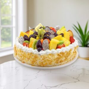 Almond Fruit Bliss cake