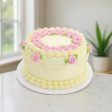 Blush Bloom buttercream cake